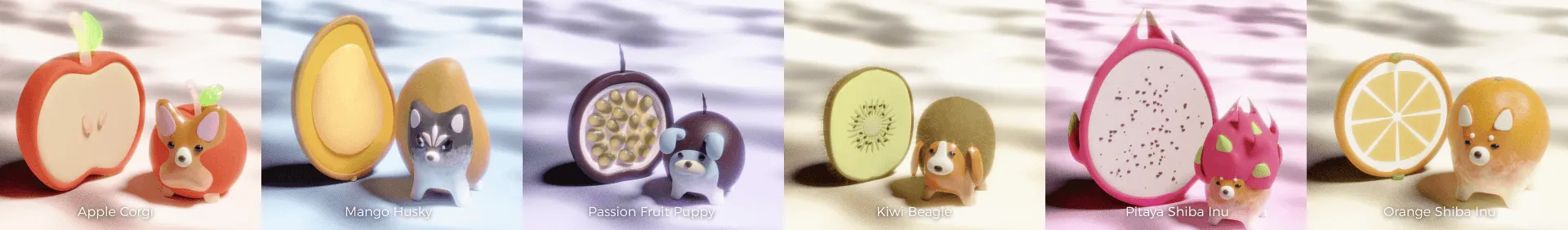 Fruity dog animation characters
